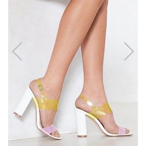 SOLD**NEW Nasty Gal Loud and Clear Heel